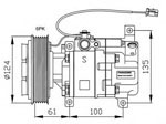 FC1179 Compressor, air conditioning BP4K61K00 H12A1AG4DY MAZDA 2003-